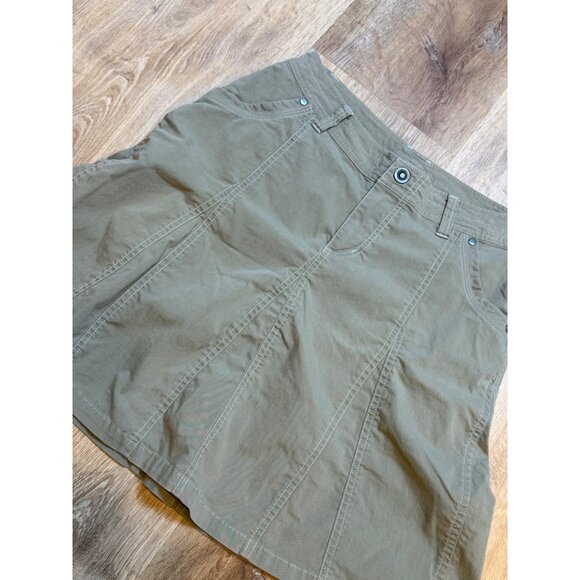 Kühl Womens‎ Khaki Utility Skirt Size 2 Cotton/Nylon/Spandex Blend - Picture 3 of 6